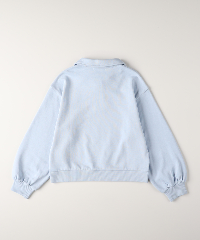 ハーフジップスウェットプルオーバー(110 サックス): トップス｜Right