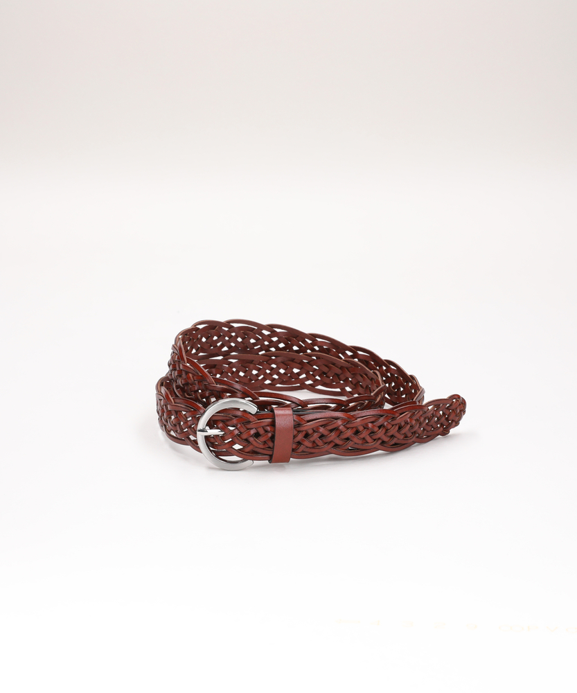 30ストーンパンチングベルト(ONE SIZE ブラウン): ファッション雑貨