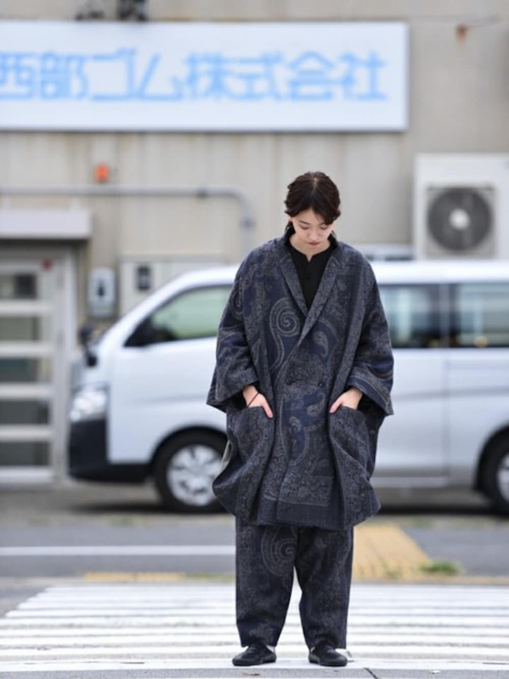 YANTOR（ヤントル）の「YANTOR Paisley Jacquard Wool Kesa Coat