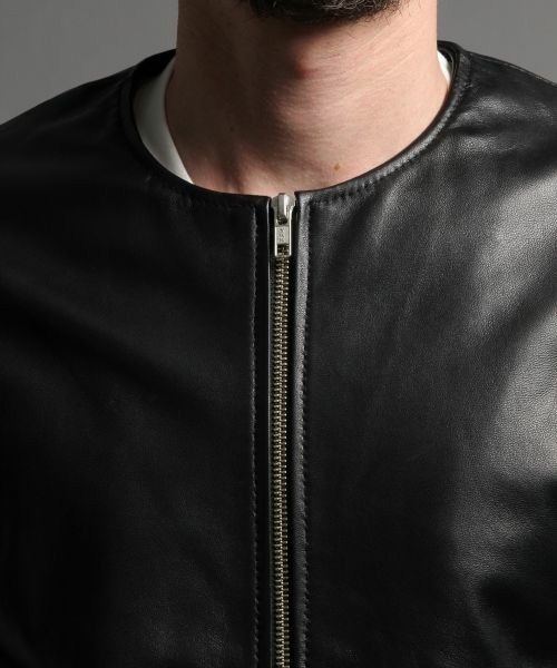 HARE（ハレ）の「ノーカラーレザーライダース（）」 - WEAR