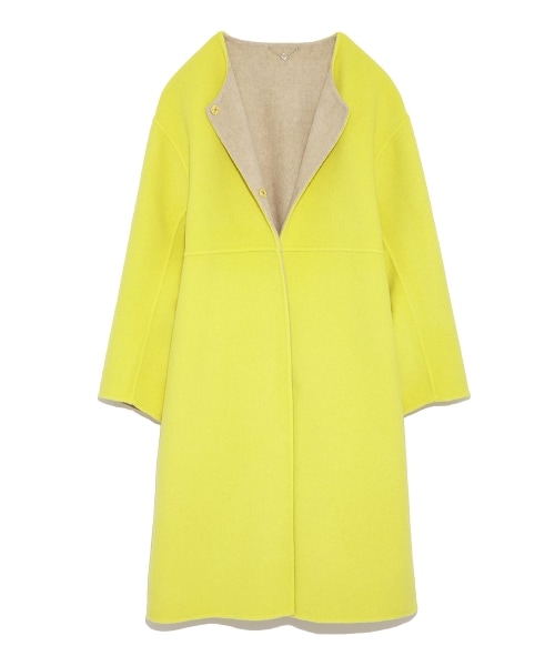 FRAY I.D（フレイアイディー）の「リバーシブルノーカラーリバーコート