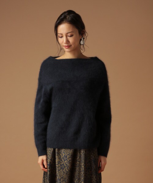 BABYLONE（バビロン）の「5G Cラクーンオフショルプルオーバー