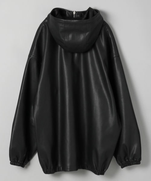 JEANASIS（ジーナシス）の「シンセティックレザーBIGフーディ【YOGA