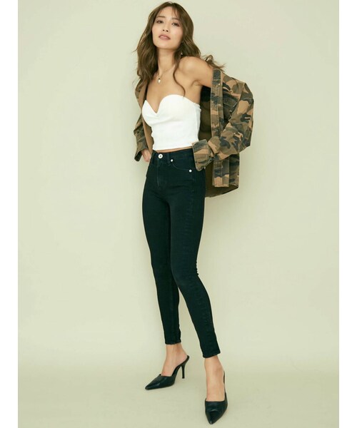 GYDA（ジェイダ）の「stunning stretch スキニーデニムパンツ（デニム