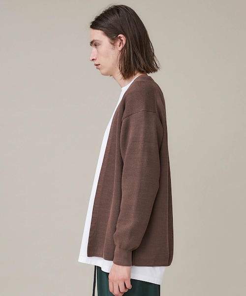 BATONER（バトナー）の「HARD TWIST WOOL NO BUTTON CARDIGAN（）」 - WEAR