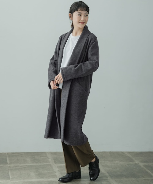 MITTAN（ミッタン）の「MITTAN なめらか半纏ロングコート（）」 - WEAR