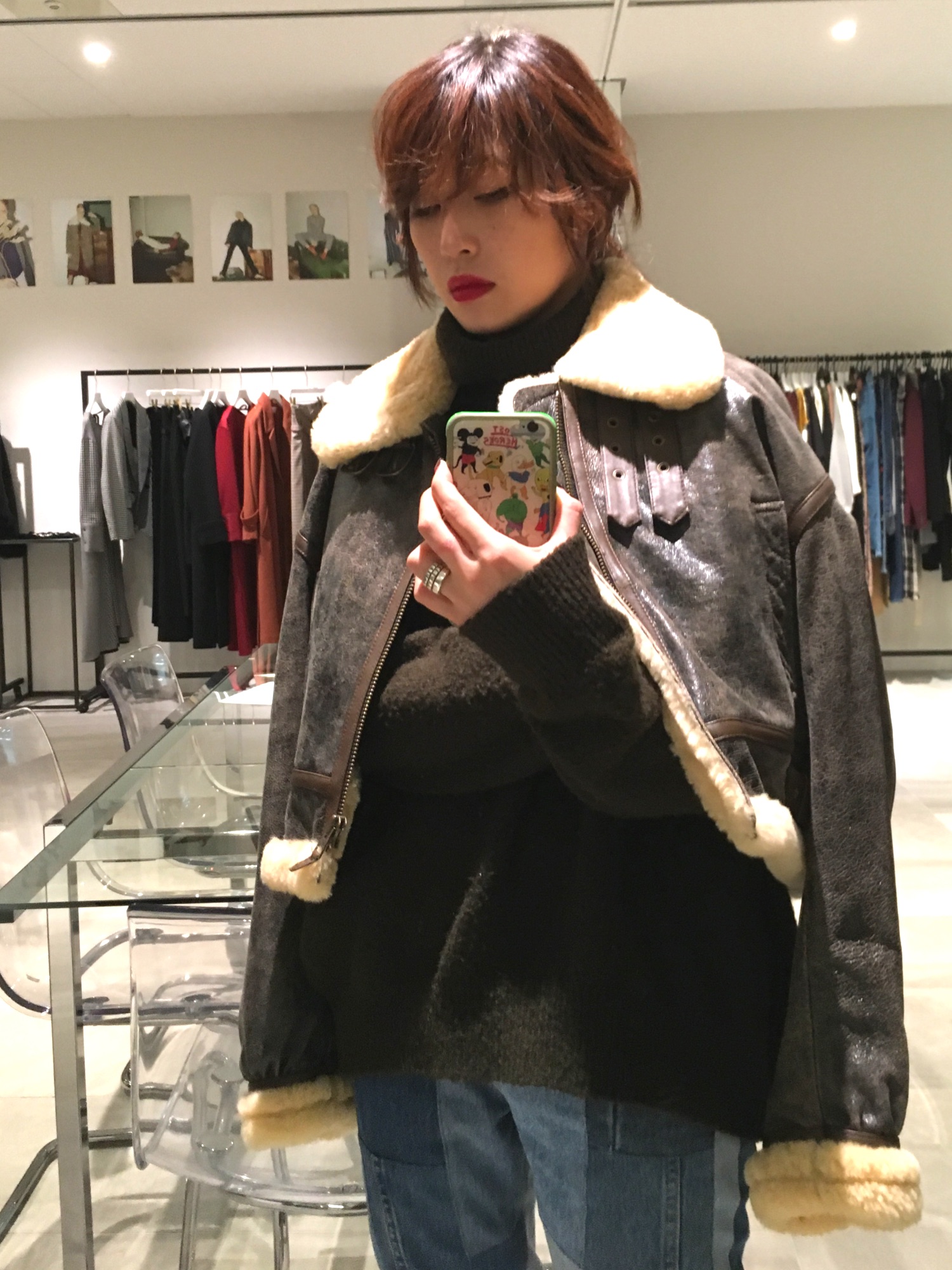 STUDIOUS（ステュディオス）の「アンティークレザービッグブルゾン