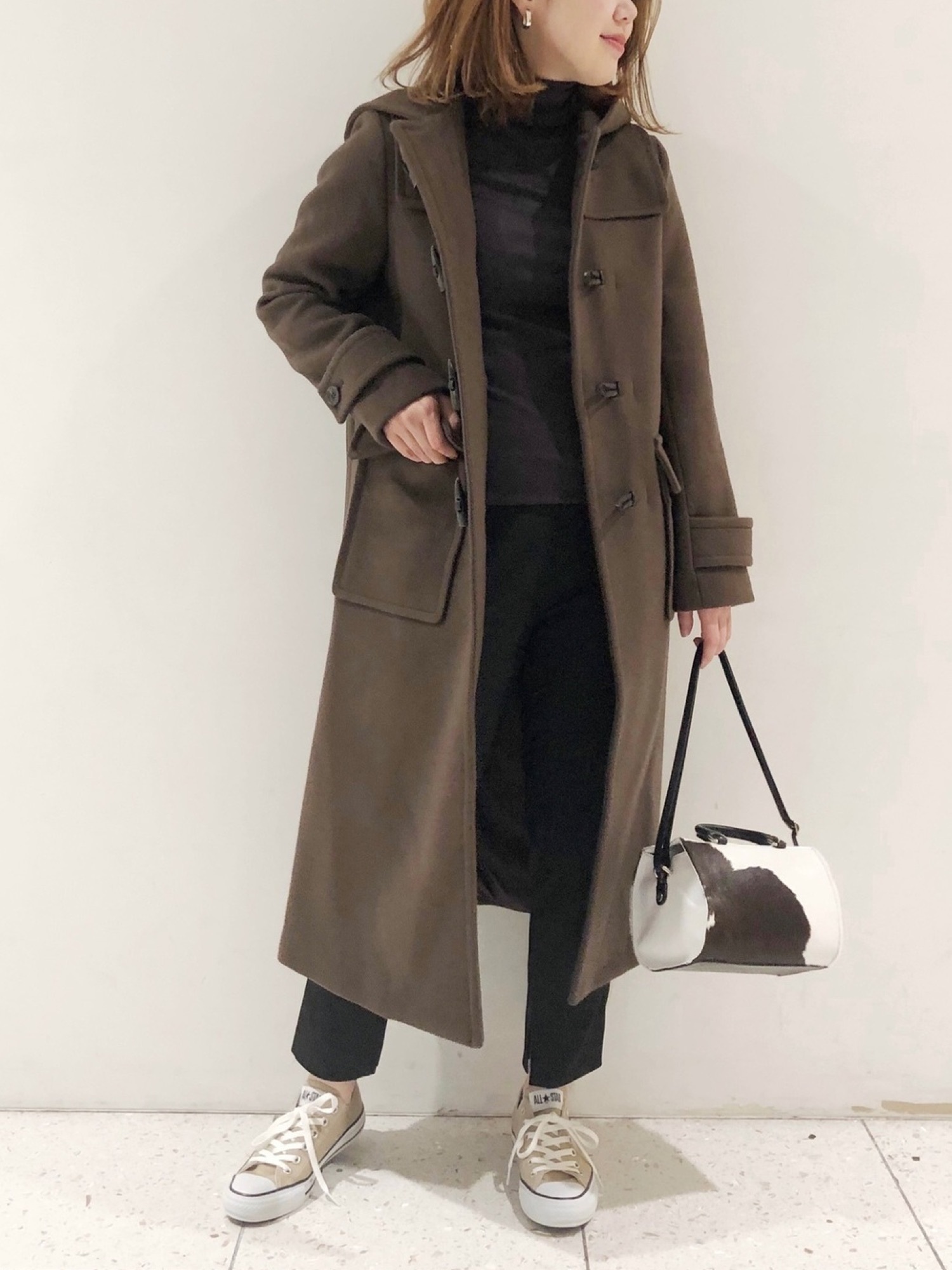 RIVE DROITEのダッフルコートを使った人気ファッションコーディネート