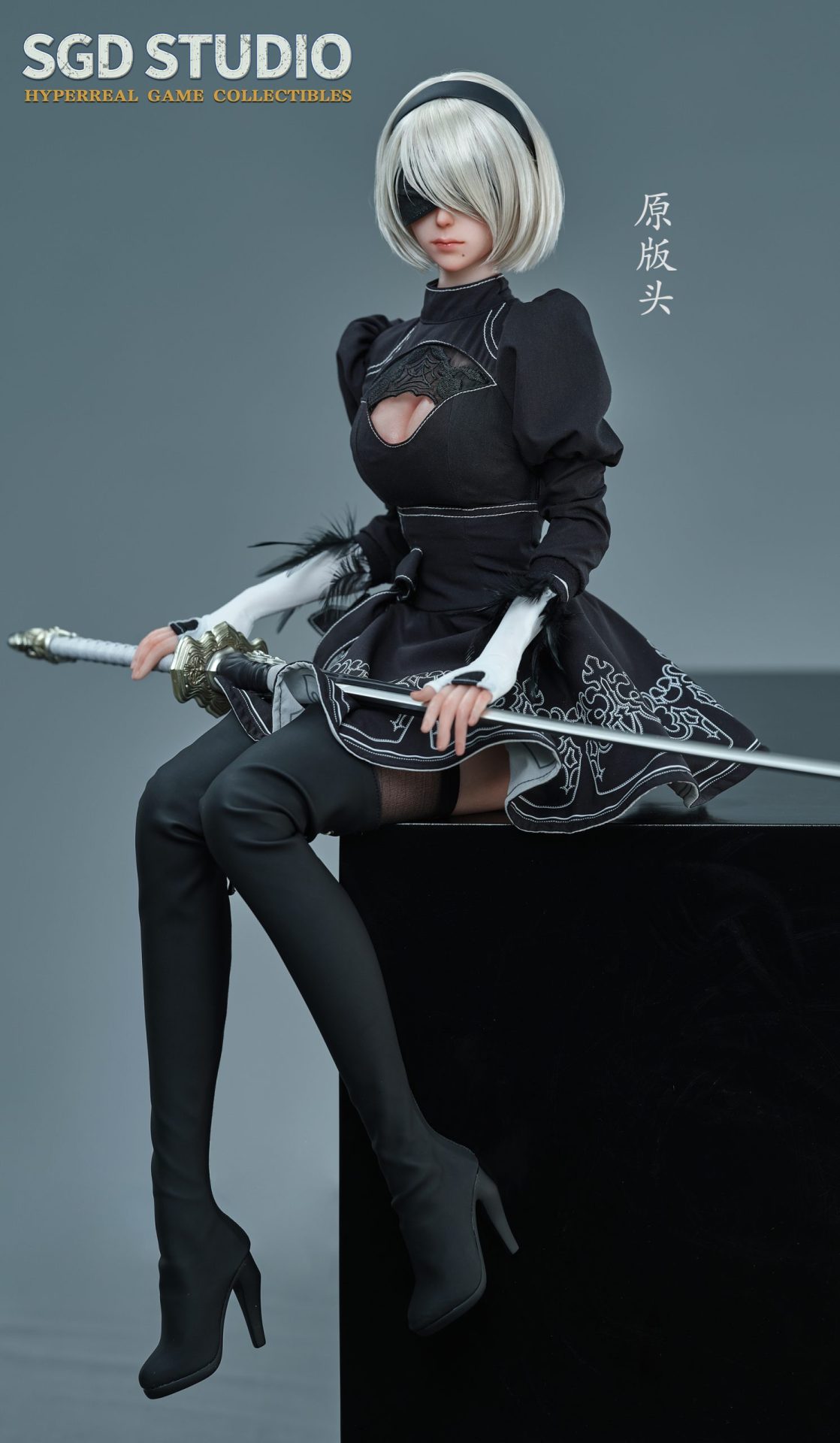 super duck シームレスフィギュア 1/6 2B ヘッド衣装武器セット 2B