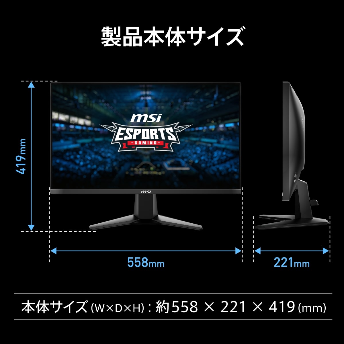MSI エムエスアイ MAG 255XFV 24.5インチ フルHD ゲーミングモニター