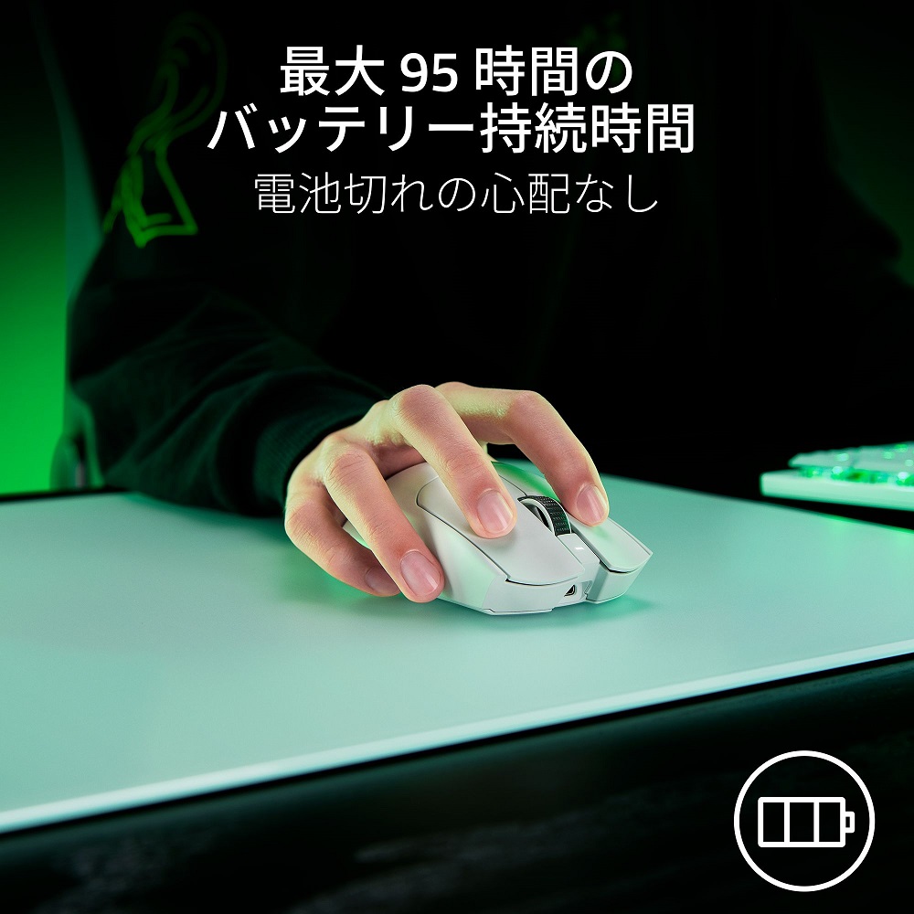 Razer レイザー Viper V3 Pro White Edition 有線/高速無線 55g 超軽量
