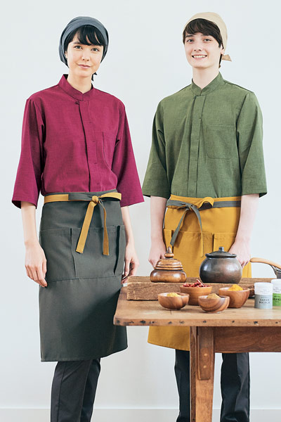 七分袖スタンドカラーシャツ[男女兼用](71-OV2502) | 住商モンブラン