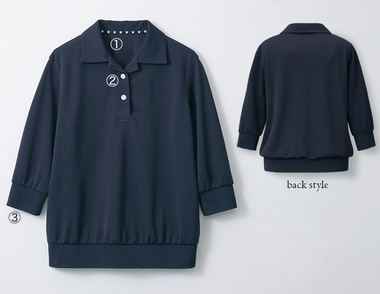 春夏用]MARY QUANT 六分袖ポロシャツ[ニット](22-M13061) | 株式会社