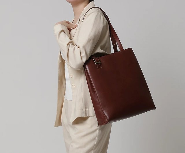 台湾 Bright V トート - クラシックブラウン motherhouse-tw - Pinkoi