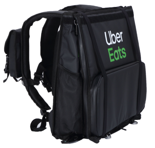 ロゴ入り配達バッグ（ブラック） - Delivery Bag with Logo (Black