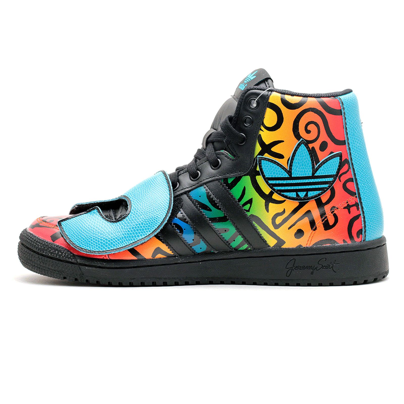 Adidas Originals JS Letters Multicolor High Top Sneaker Jeremy