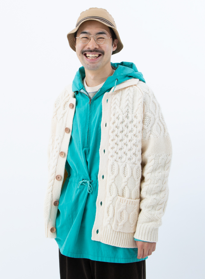 ビームス プラス〉のカーディガン アラン パッチワーク | BEAMSの百