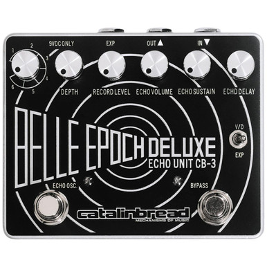Catalinbread Belle Epoch Deluxe Tape Echo Pedal in Black & Silver