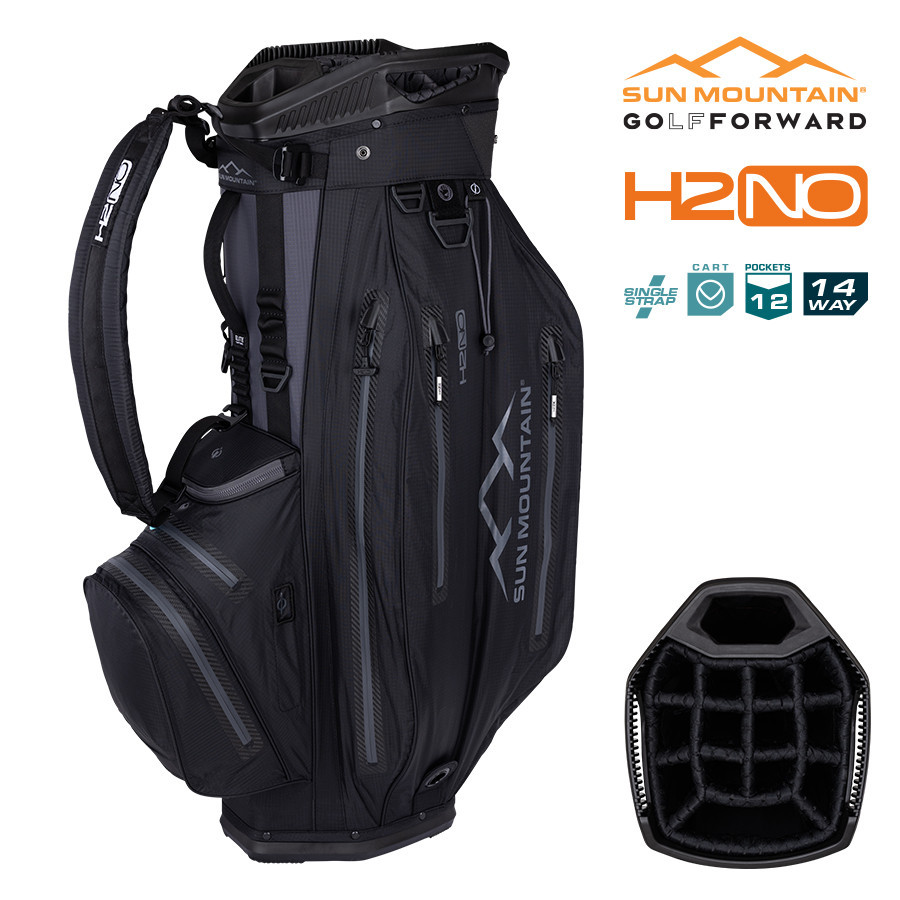 2025 Sun Mountain H2NO Elite 14-Way Cart Bag – Waterproof