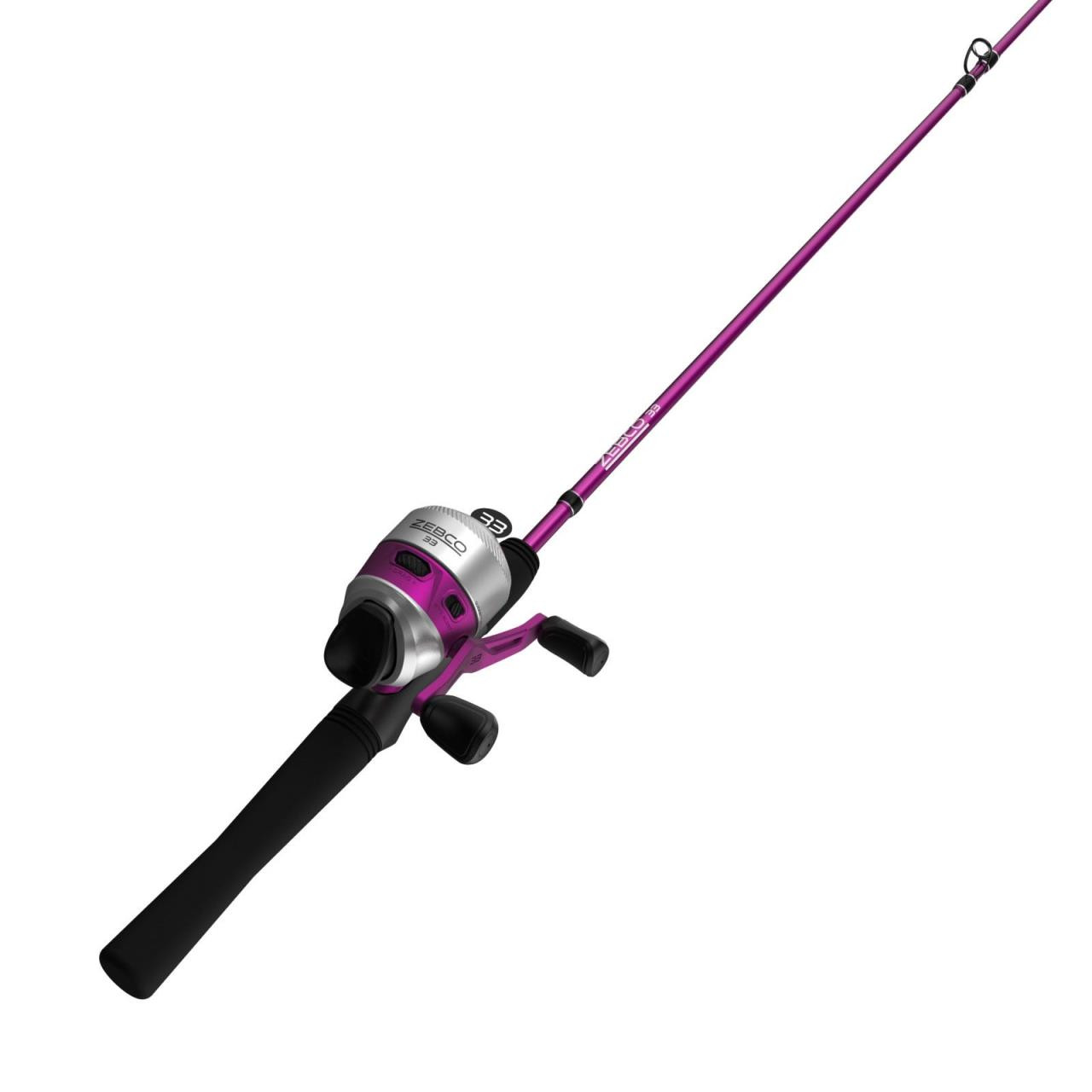 Zebco 33 Spincast Combo - Pink - Presleys Outdoors