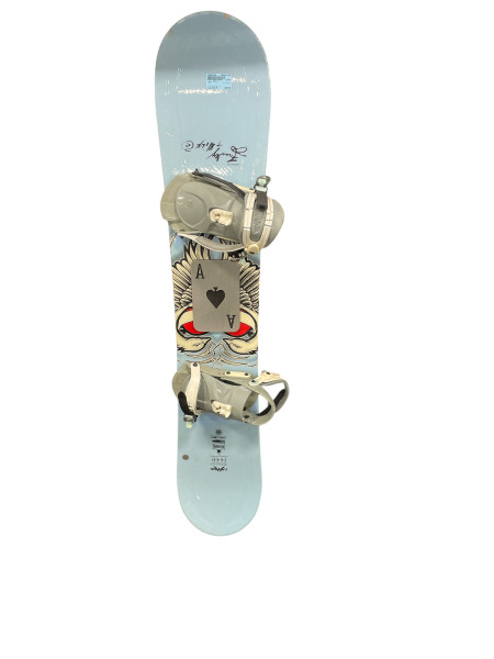 Used Burton FEATHER 149 W/BINDINGS Mens Board/Bindings Royal Blue