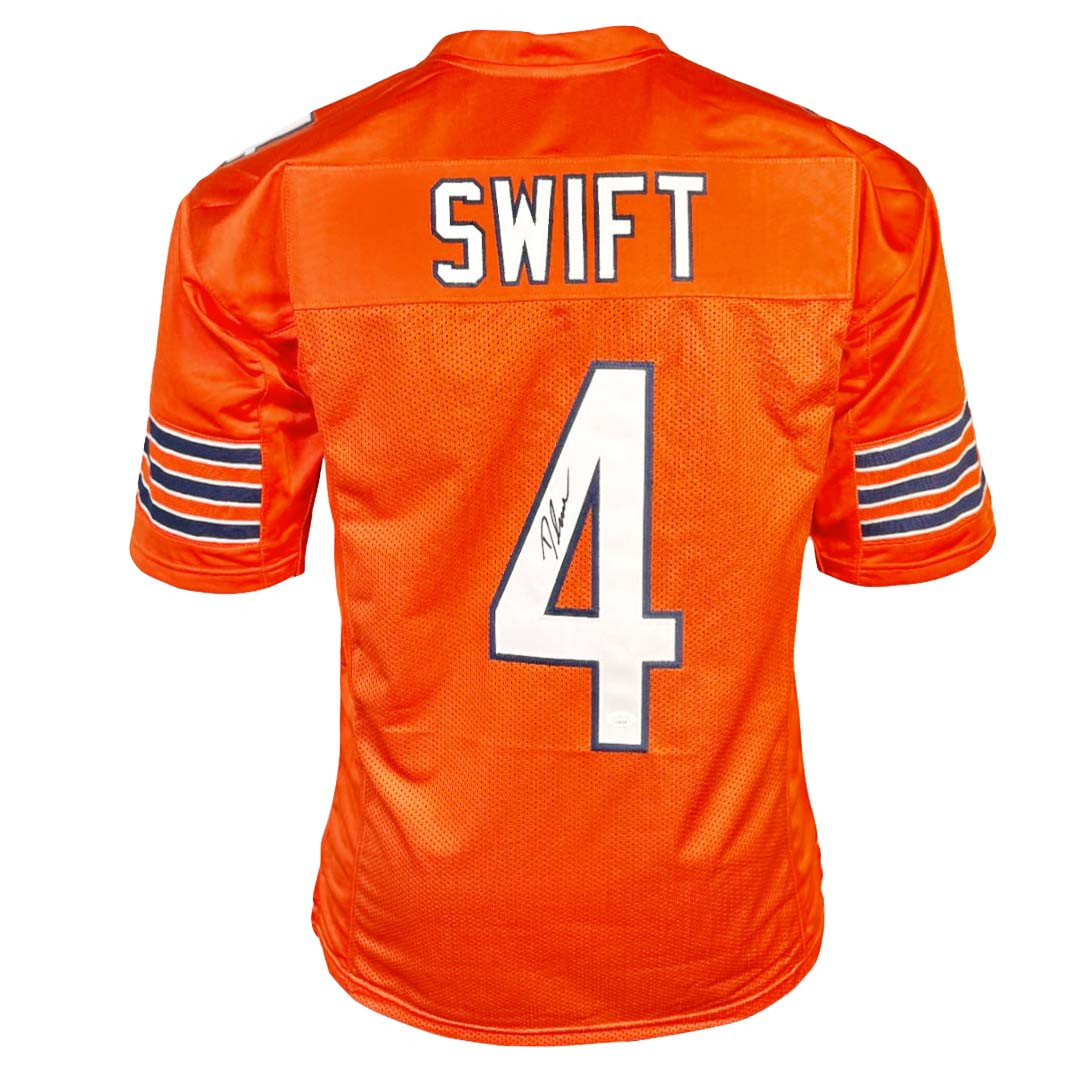 D'Andre Swift Signed Chicago Orange Football Jersey (JSA) -
