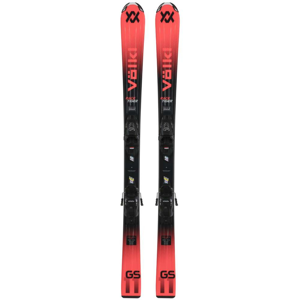 Volkl Racetiger JR Red Skis w vMotion 7.0 JR GW Bindings 2026