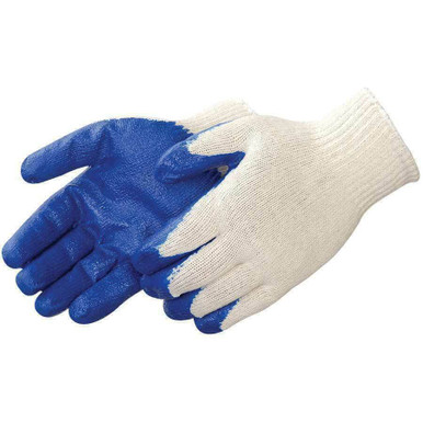 Blue Latex Palm Coated String Knit Glove 4719