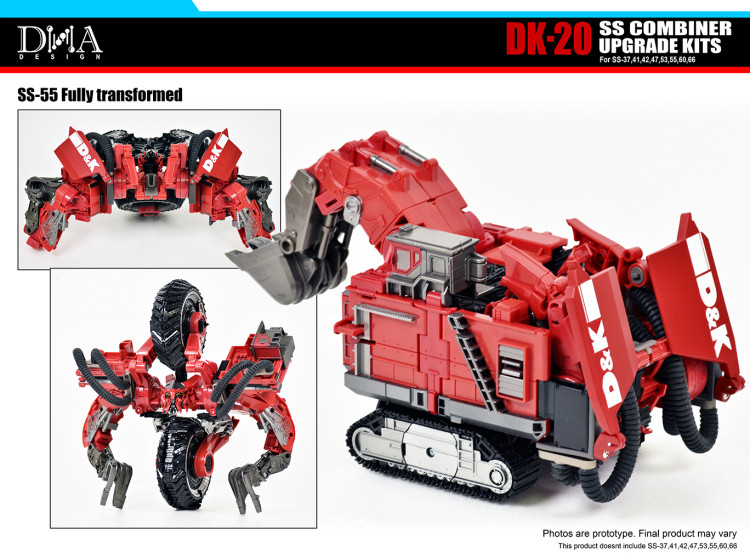 DNA Design DK20 Studio Series Combiner Devastator Upgrade Kit