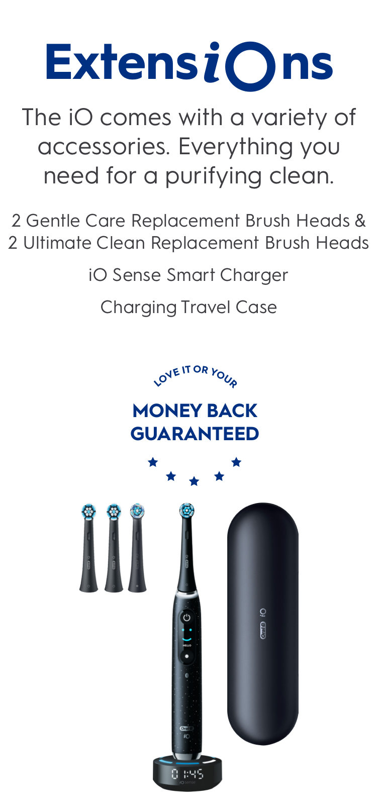 iO Series 10 Electric Toothbrush, Cosmic Black | Oral-B