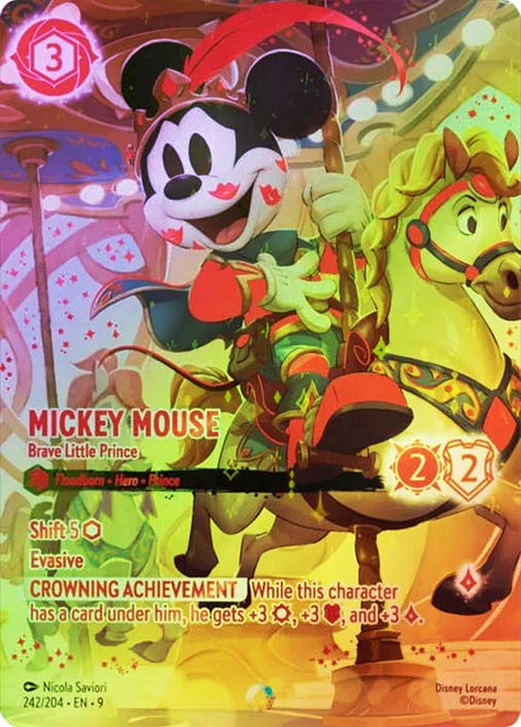 Lorcana Playmat - Whispers in the Well - Mickey Mouse, Brave