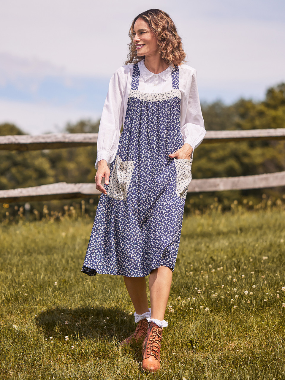 Ditsytulip Artist Pinafore | Shop Beautiful Designs by April Cornell