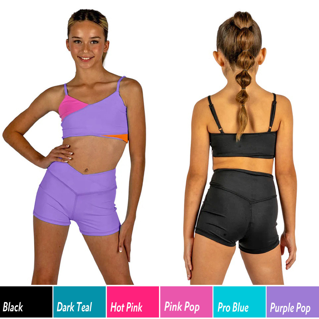 24001 Children's V-Cation Dance Short - Lindens Dancewear