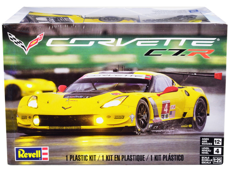 Level 4 Model Kit Chevrolet Corvette C7.R 1/25 Scale Model by