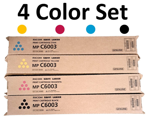 Ricoh MP-C6003 Set | MP-C4503 | 841849, 841850, 841851, 841852