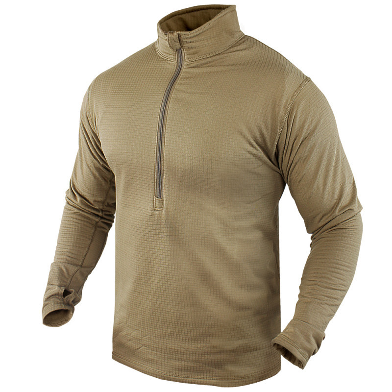 ECWCS Base II Military Generation III Zip Pullover Waffle Thermal