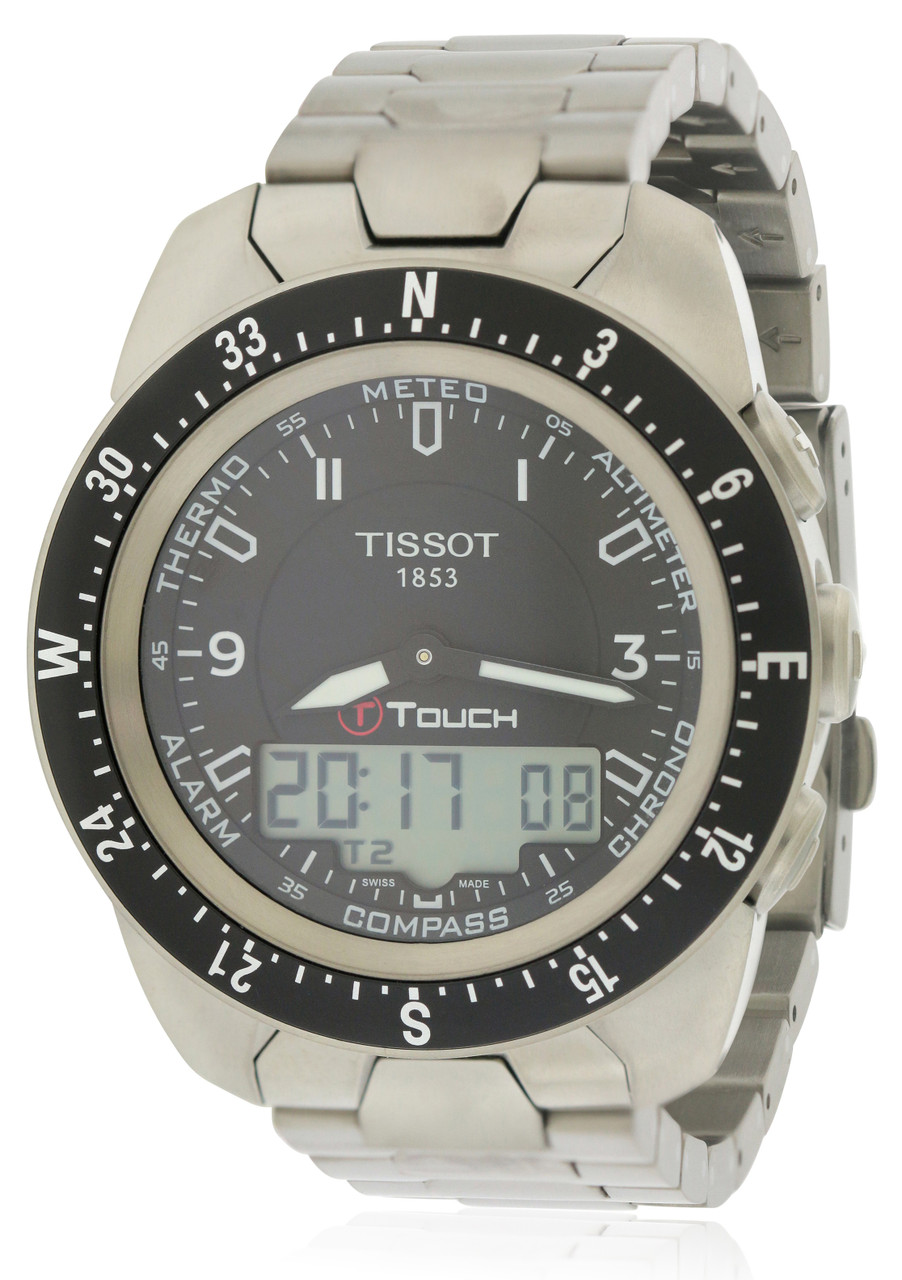 T-Touch Expert Pilot Titanium Mens Watch T0134204405700 - Jacob