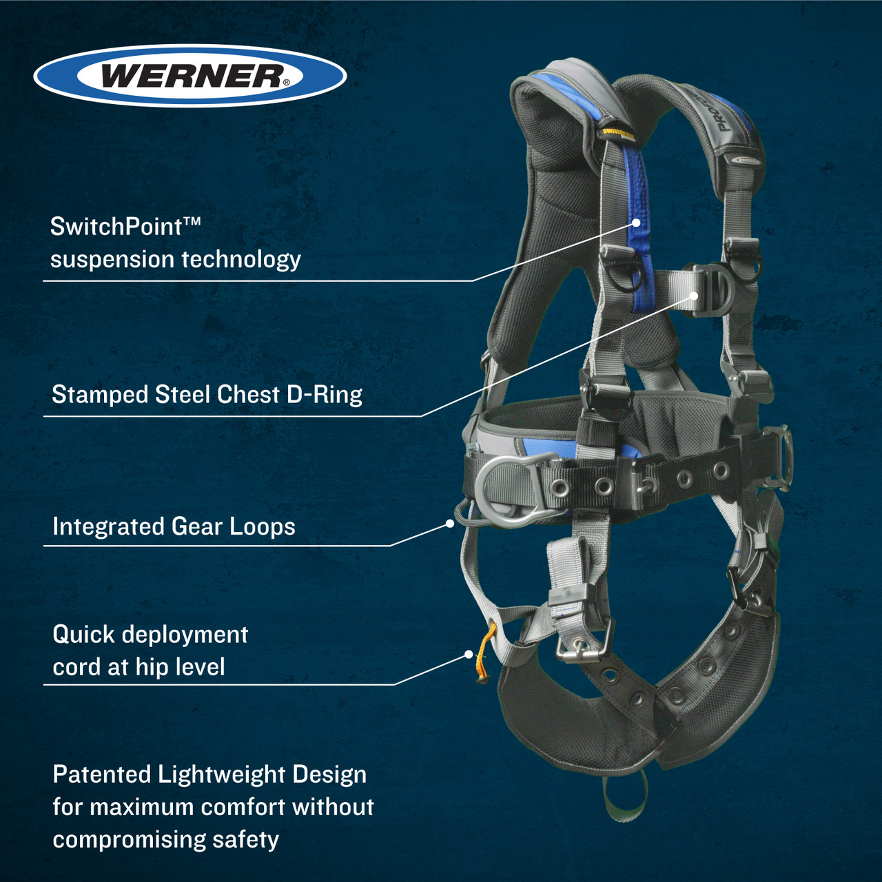 Werner H06314X PROFORM SWITCHPOINT Climbing-Construction Harness