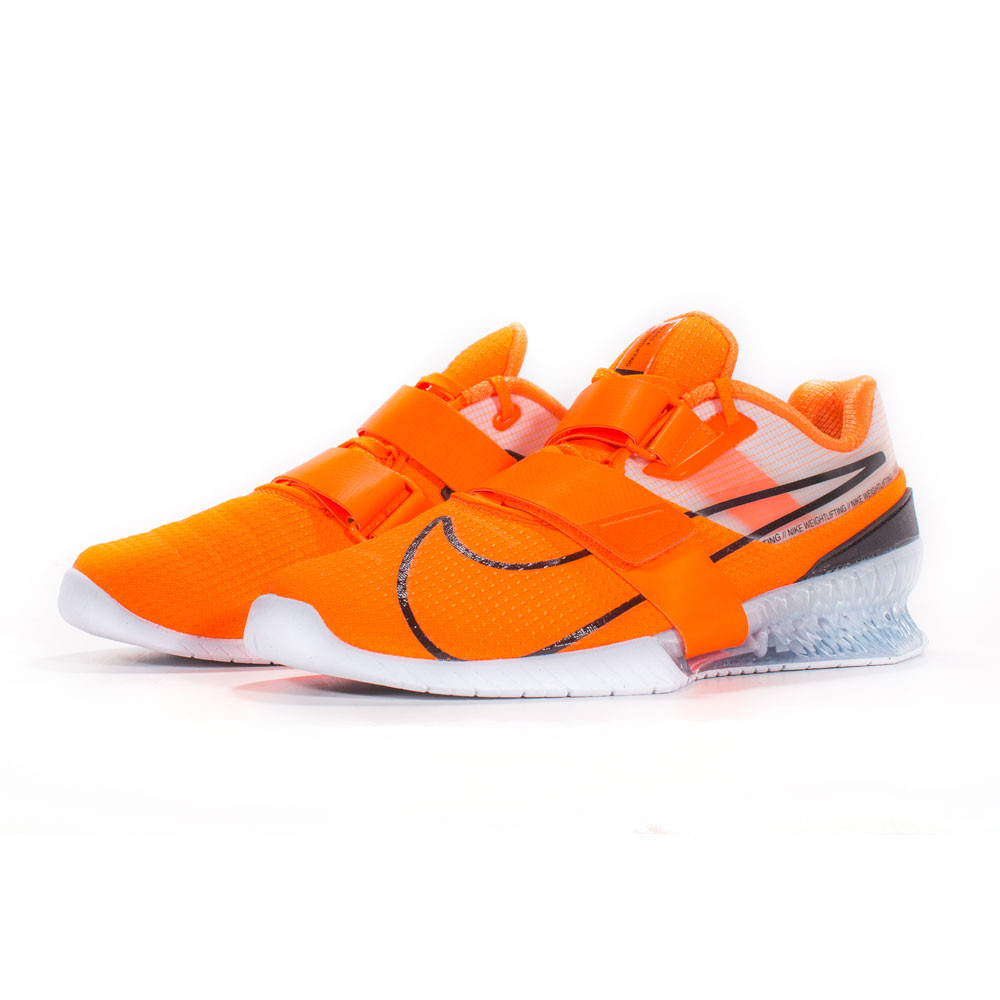 Nike Romaleos 4 Weightlifting Shoes - Orange / Black / White