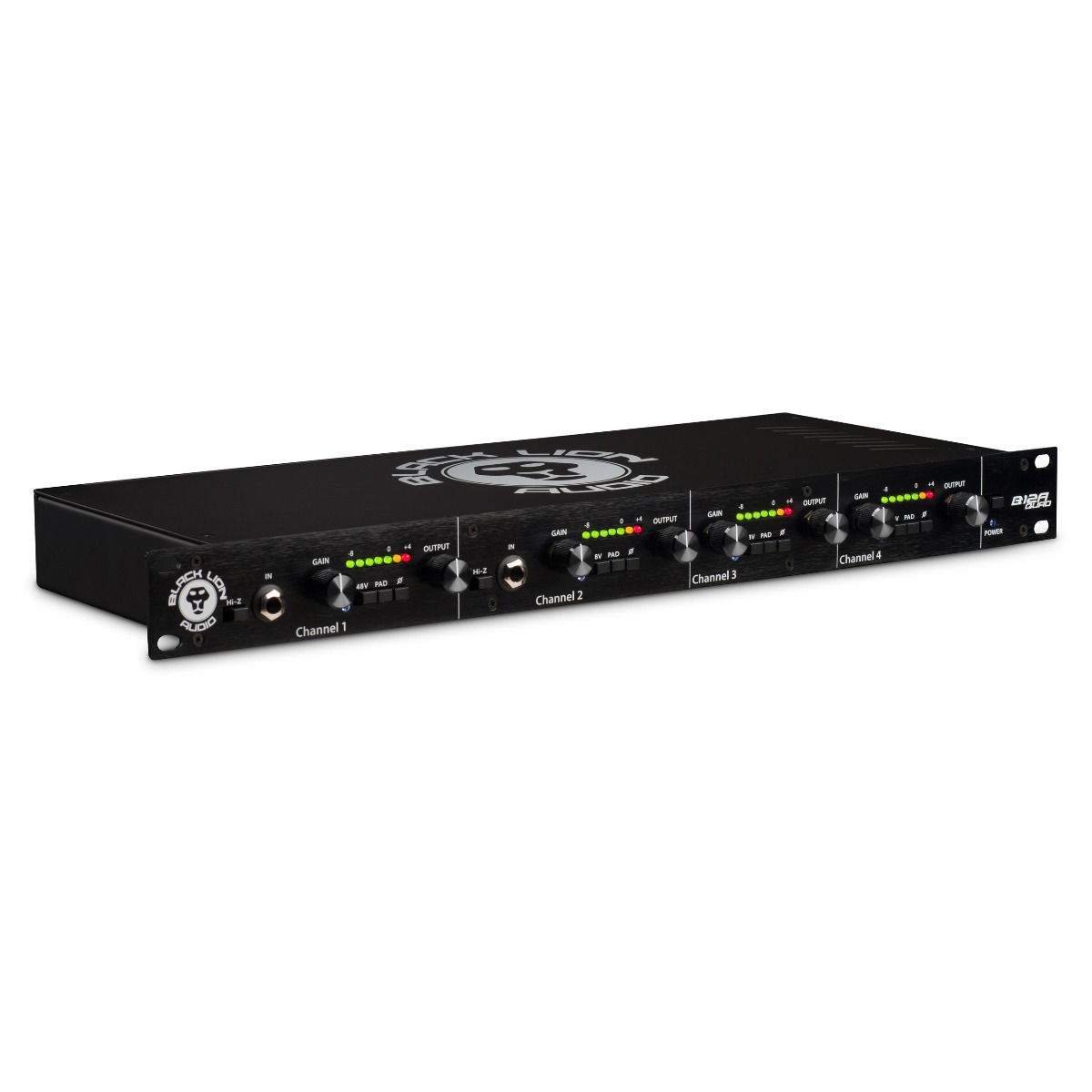 Black Lion B12A QUAD 4 Channel API 312A inspired Microphone Preamp