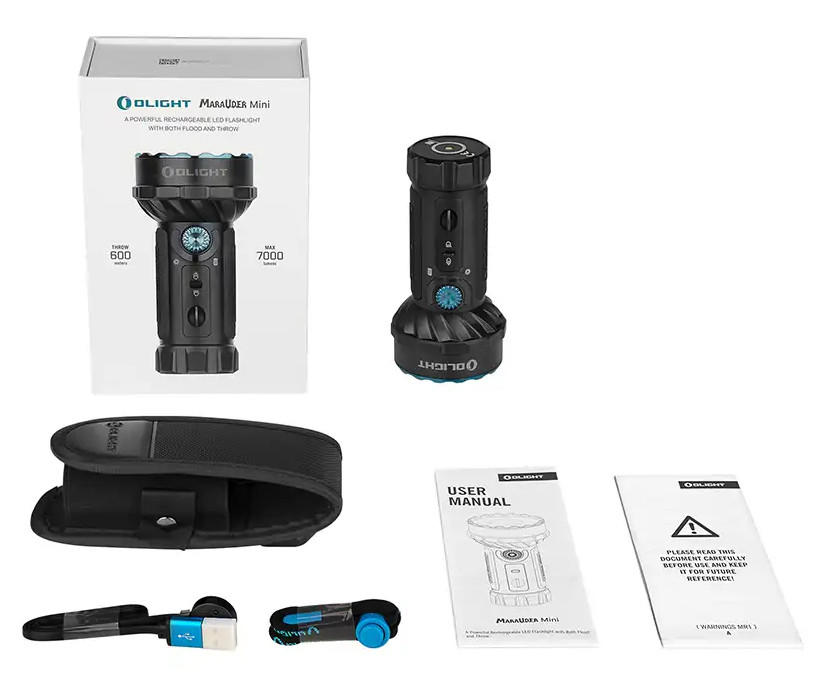 Olight Marauder Mini Powerful 7000 Lumen LED Flashlight w/ Lithium