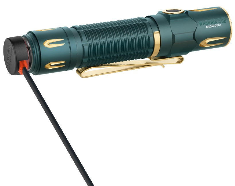 Olight Warrior 3S High Beam Tactical Flashlight - Dream Blue