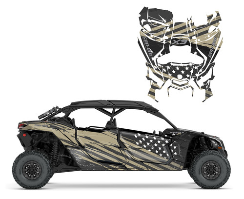 Maverick X3 Desert Tan American Flag #9055