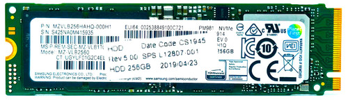 Samsung MZVLB256HAHQ-00000 - 256GB NVMe PCIe Gen3 x4 M.2 2280 SSD