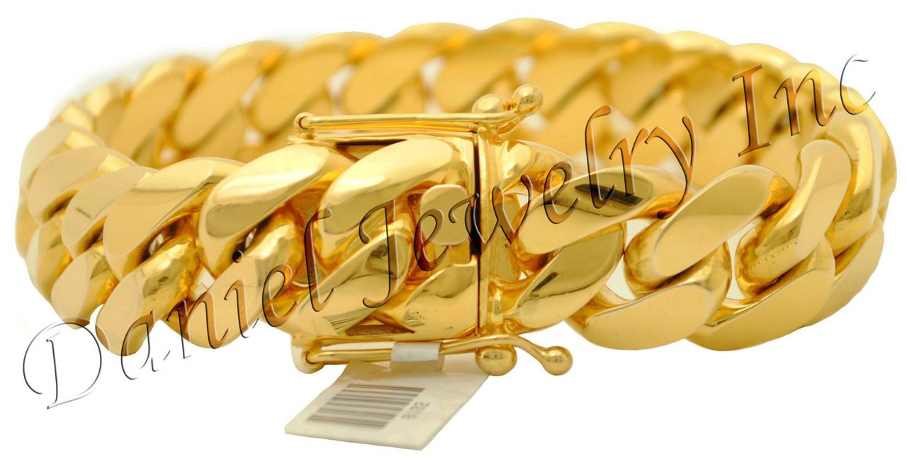 18mm Miami Cuban Link 10k Bracelet
