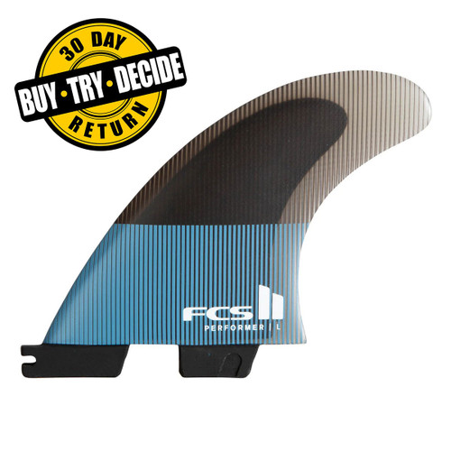 FCS II Performer PC Carbon Large Tranquil Blue - USEDSURF