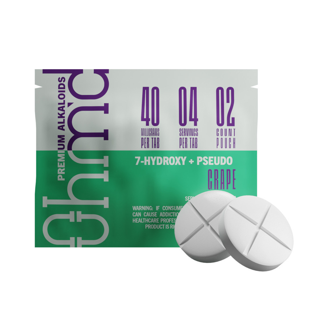 Ohm'd Premium Alkaloids 7-Hydroxy + Pseudo 40mg Tablets - Calm Leaf
