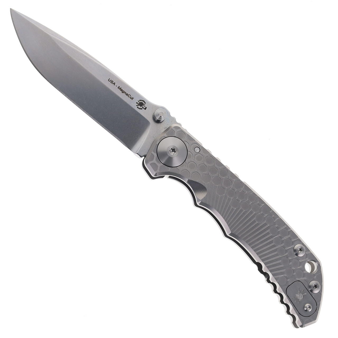 Spartan Harsey Folding Knife Otaburst Titanium Handle Magnacut