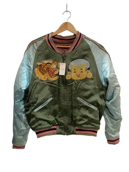 EVISU(エヴィス) / スカジャン/38/シルク/マルチカラー/無地 | 古着の