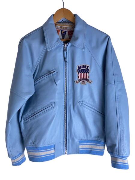 AVIREX(アヴィレックス) / レザージャケット・ブルゾン/M/羊革/BLU/783